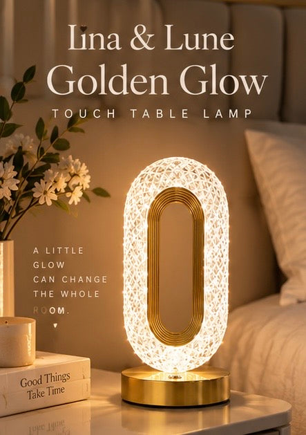 Golden Glow Touch Table Lamp