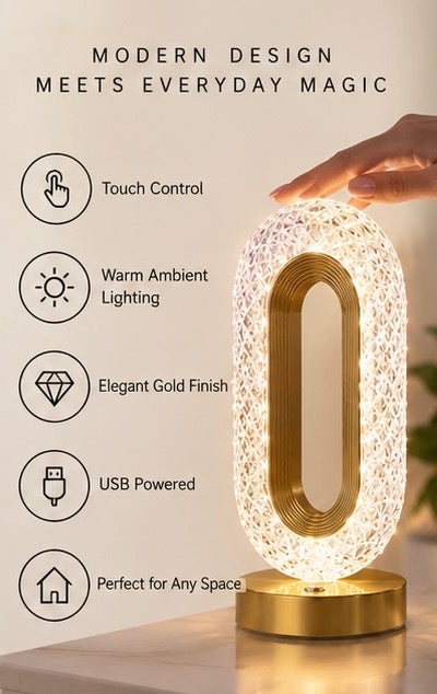 Golden Glow Touch Table Lamp