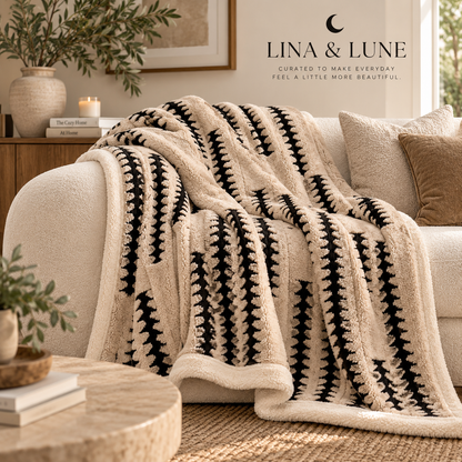 Haven Stripe Plush Blanket