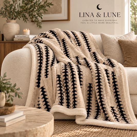 Haven Stripe Plush Blanket