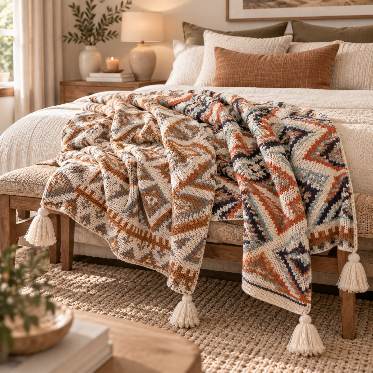 Sienna Knit Throw Blanket