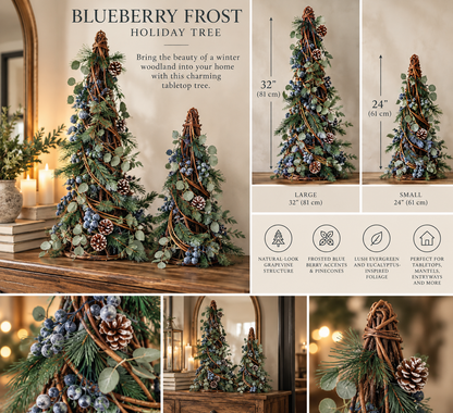 Blueberry Frost Holiday Tree