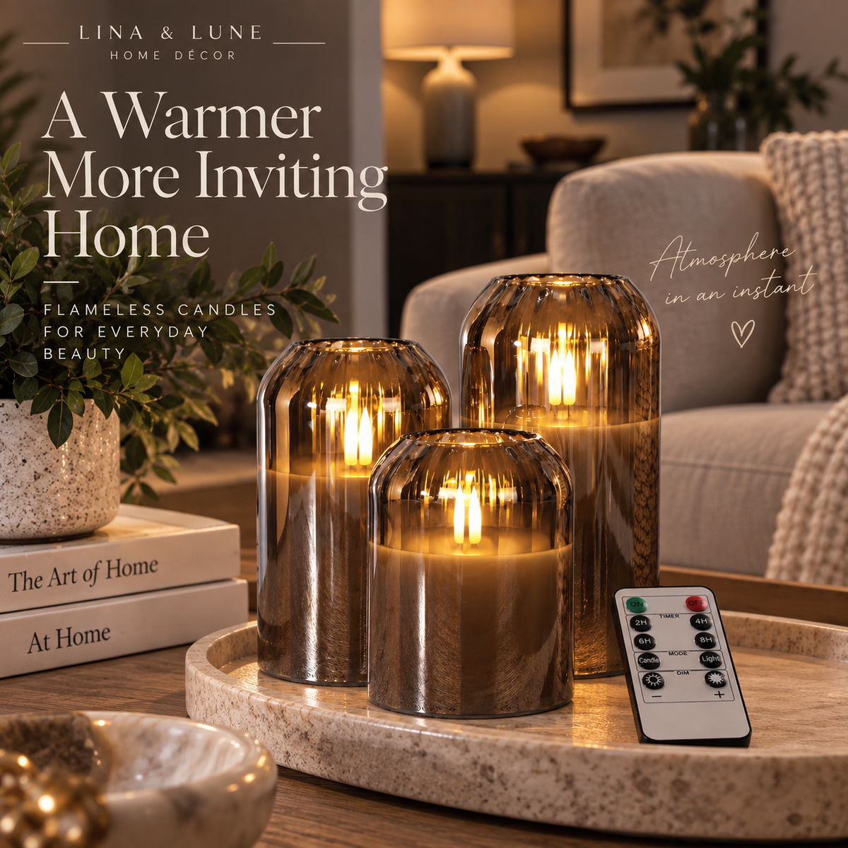 LunaGlow Flameless Candle Set