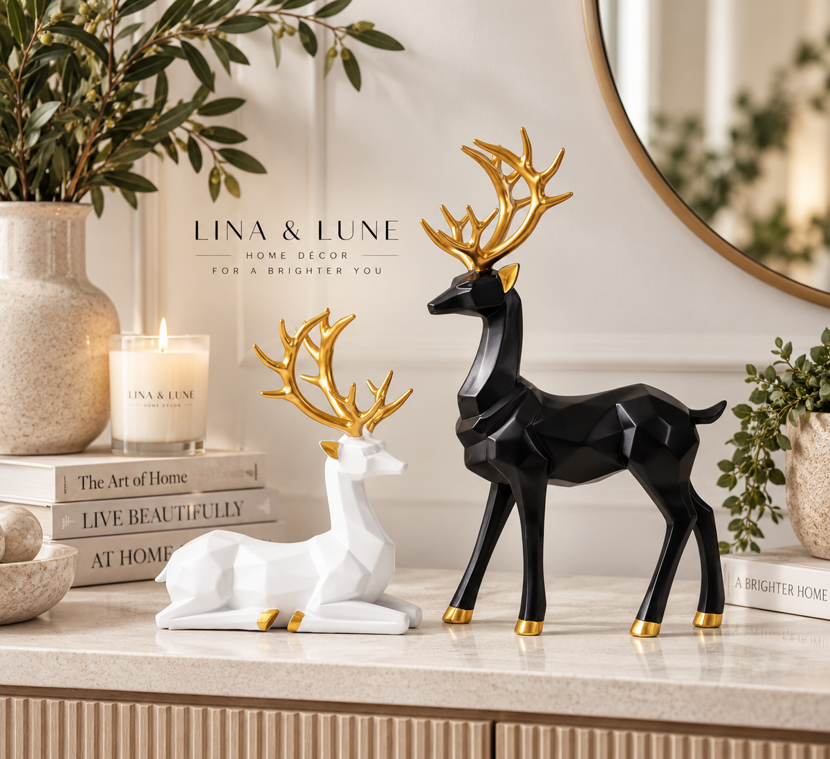 Everly Deer Décor Set