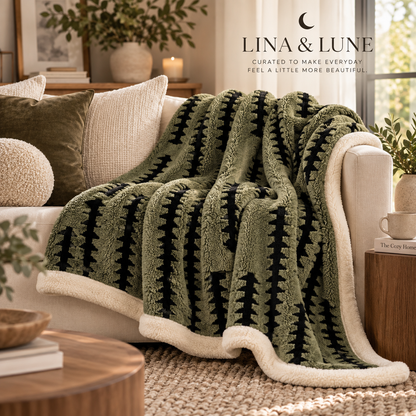 Haven Stripe Plush Blanket