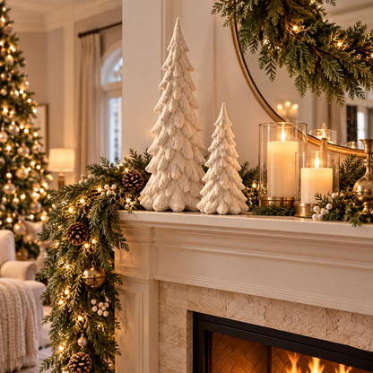 Snowfall Pines Decorative Trees