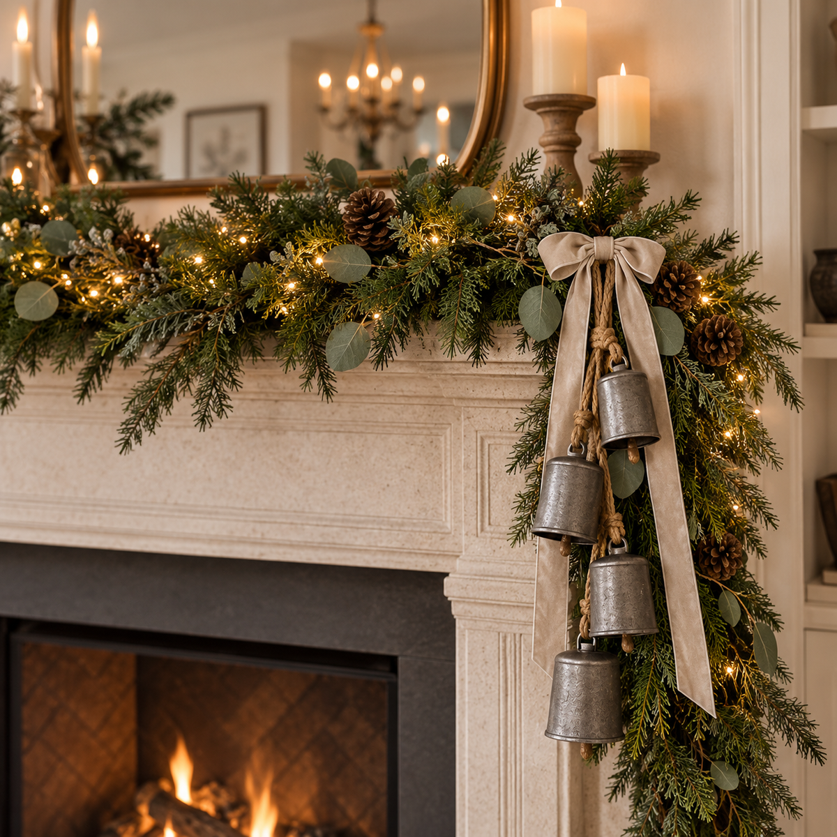 Rustic Charm Bell Cluster