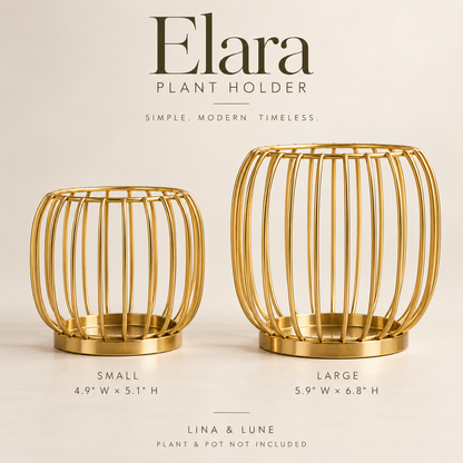Elara Gold Plant Holder