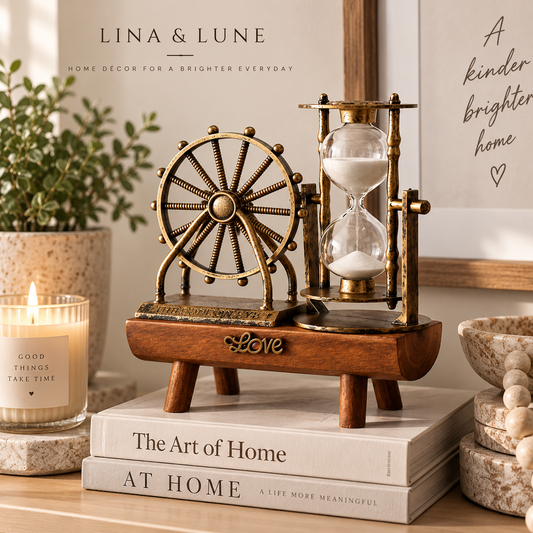 Vintage Ferris Wheel Hourglass Décor